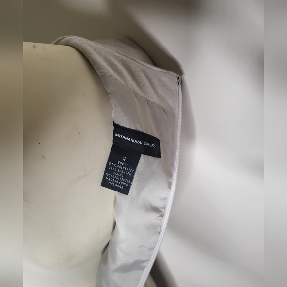 International Concepts 30th Anniversaries Size 4 Warm Vanilla A-lin Dress - Picture 5 of 8